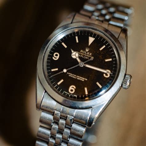 rolex explorer 1 1016 for sale|rolex 1016 tropical dial.